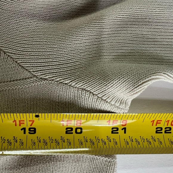 Lane Bryant zip up sweater textured cream 18/20 business casual professional - Picture 6 of 8